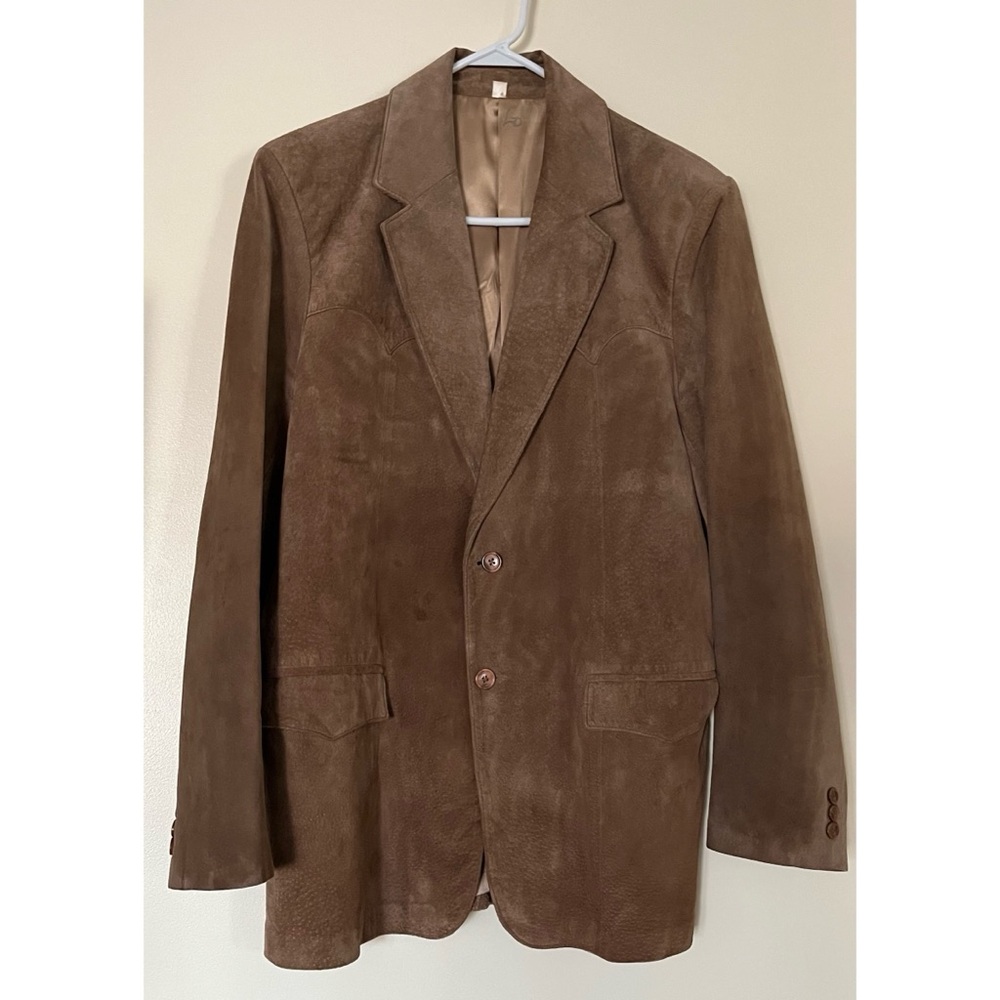 Vintage Oakridge by Scully Brown Suede Jacket Blazer Leather Western Size 42